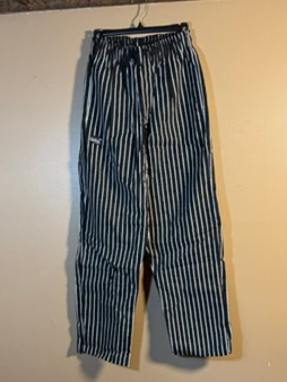 Chefwear's Traditional Chef Pants Black & White Pinstripe